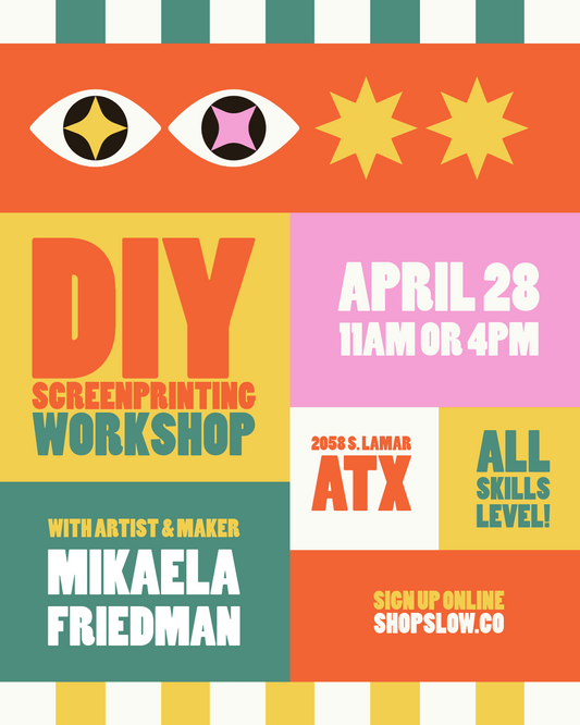 April 28 | DIY Screen Printing with Mikaela Friedman